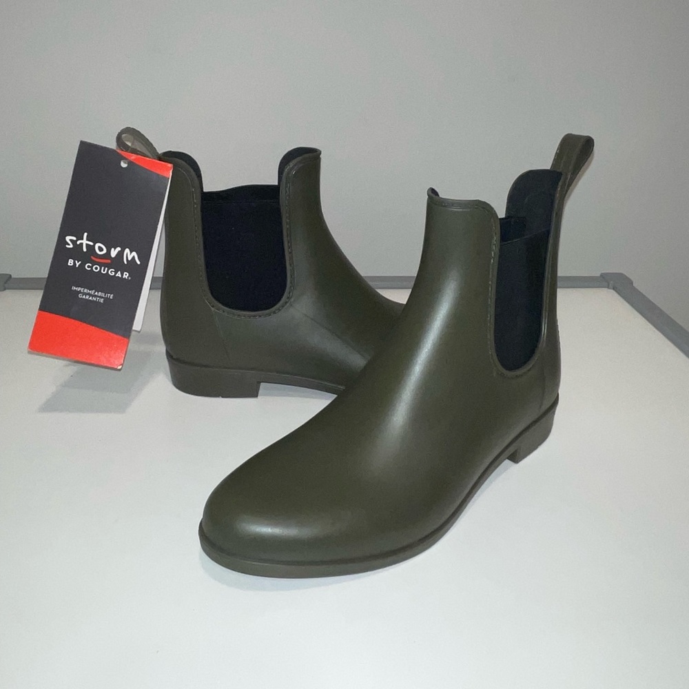 Waterproof Rubber Boots Size 9 NWT Short Rain Boots - Picture 12 of 16